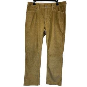 NEW Levis 541 Athletic Taper 34x30 Stretch Corduroy Pants‎ Tan Zip